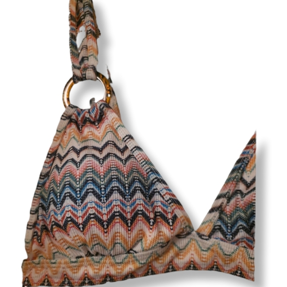 Unbranded Size M Crochet Chevron Triangle Bikini Top - Picture 5 of 8